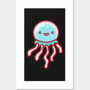 Simple Cotton Candy Jellyfish Posters and Art